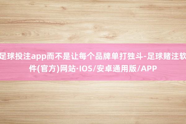 足球投注app而不是让每个品牌单打独斗-足球赌注软件(官方)网站·IOS/安卓通用版/APP