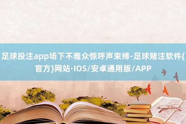 足球投注app场下不雅众惊呼声束缚-足球赌注软件(官方)网站·IOS/安卓通用版/APP