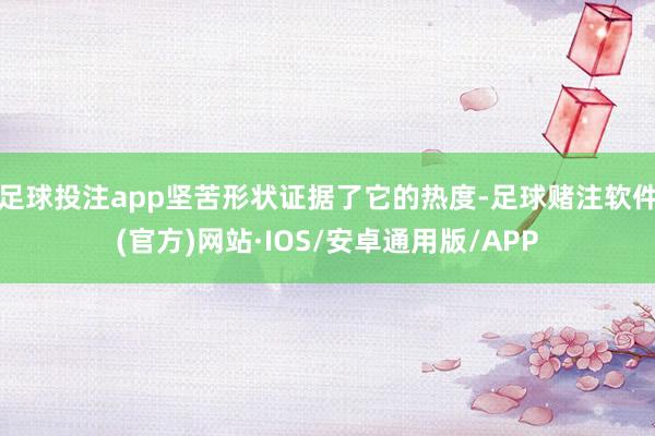 足球投注app坚苦形状证据了它的热度-足球赌注软件(官方)网站·IOS/安卓通用版/APP